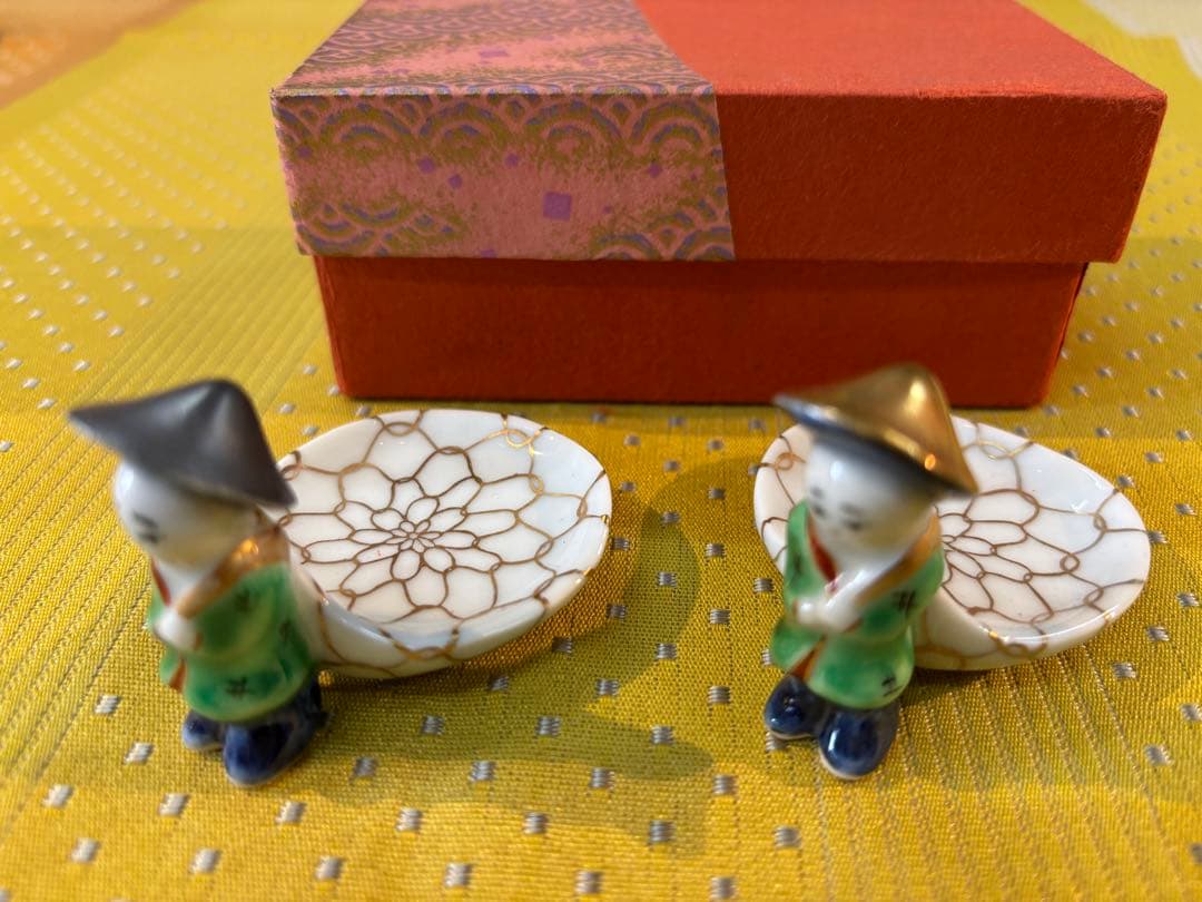 京焼清水焼 網小僧珍味入れ（ペア組み）