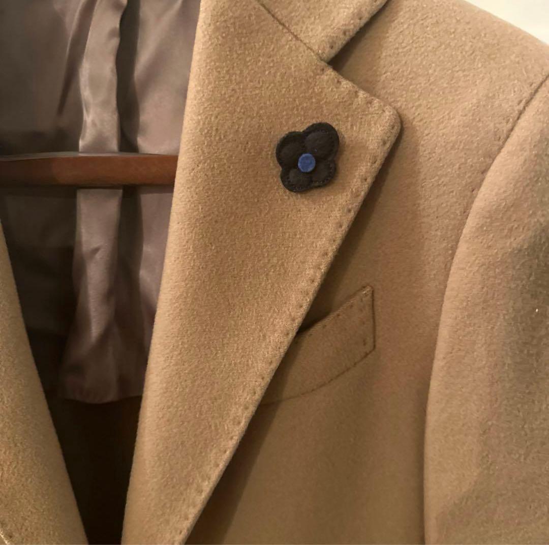 韋*天様 【美品】LARDINI カシミヤ混　キャメル チェスターコート