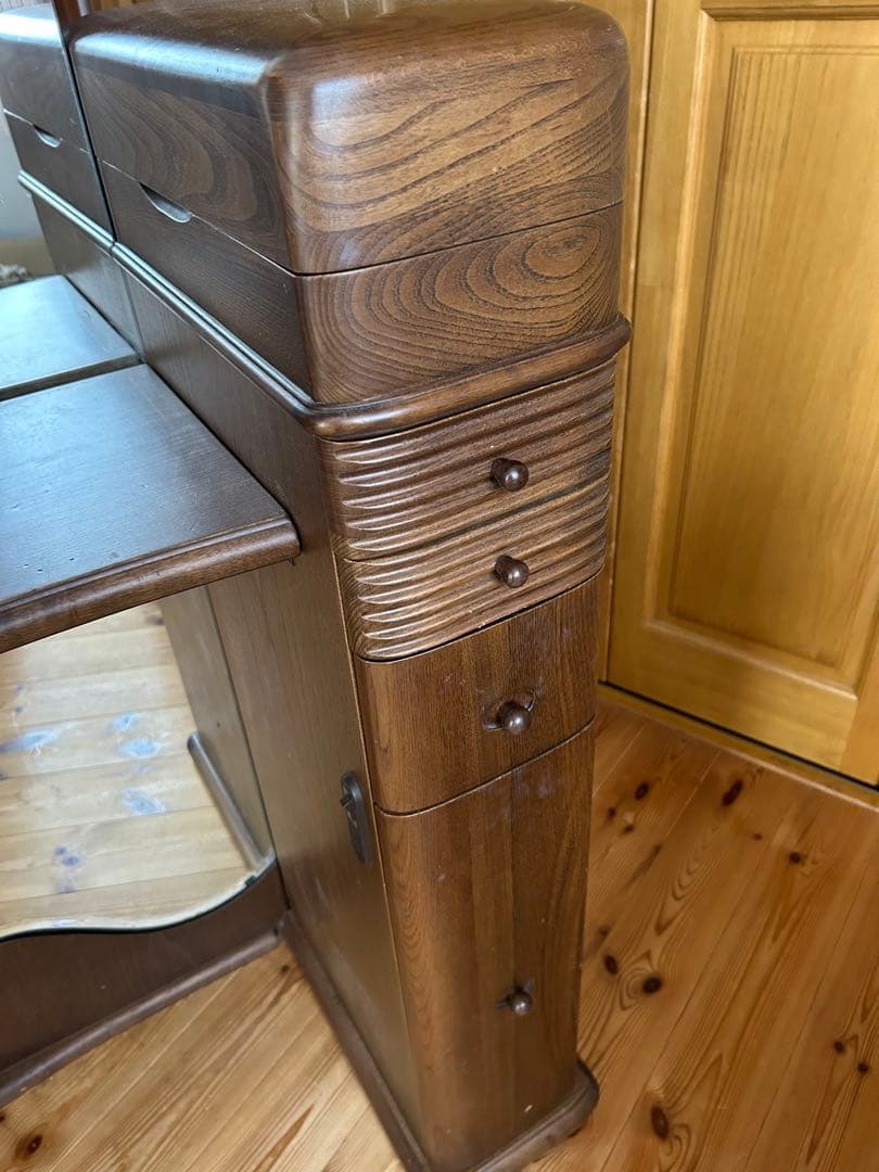 木製アンティークドレッサー・鏡台