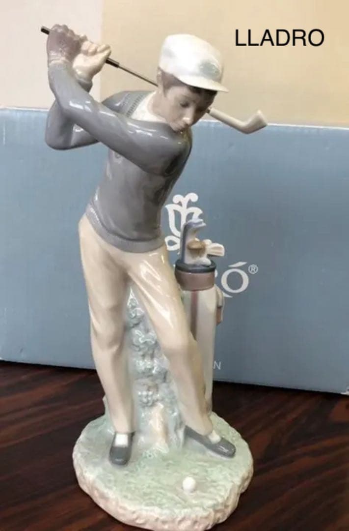 リアドロ　ゴルファーナイスショット　陶器