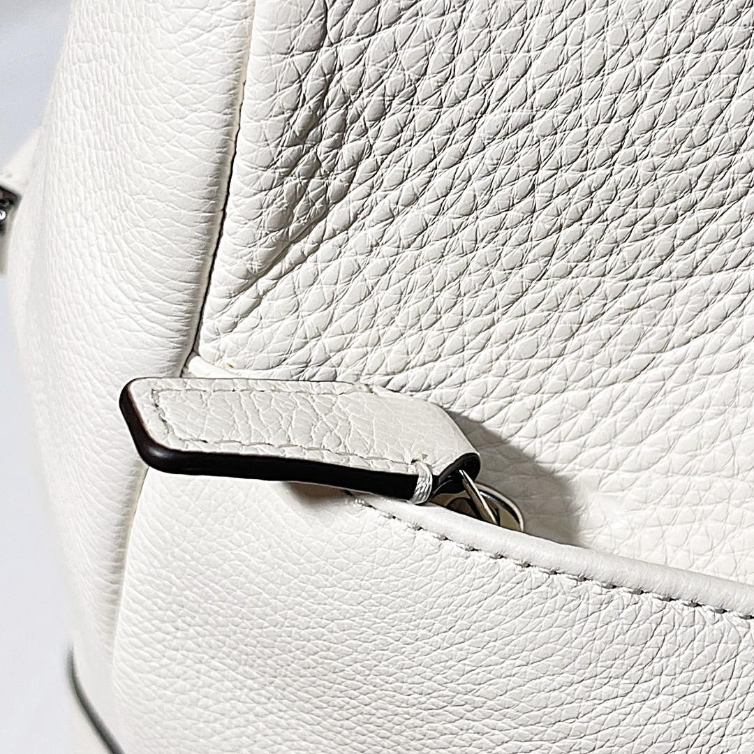 未使用 COACH コーチ レザー ボストンバッグ ホワイト 2way