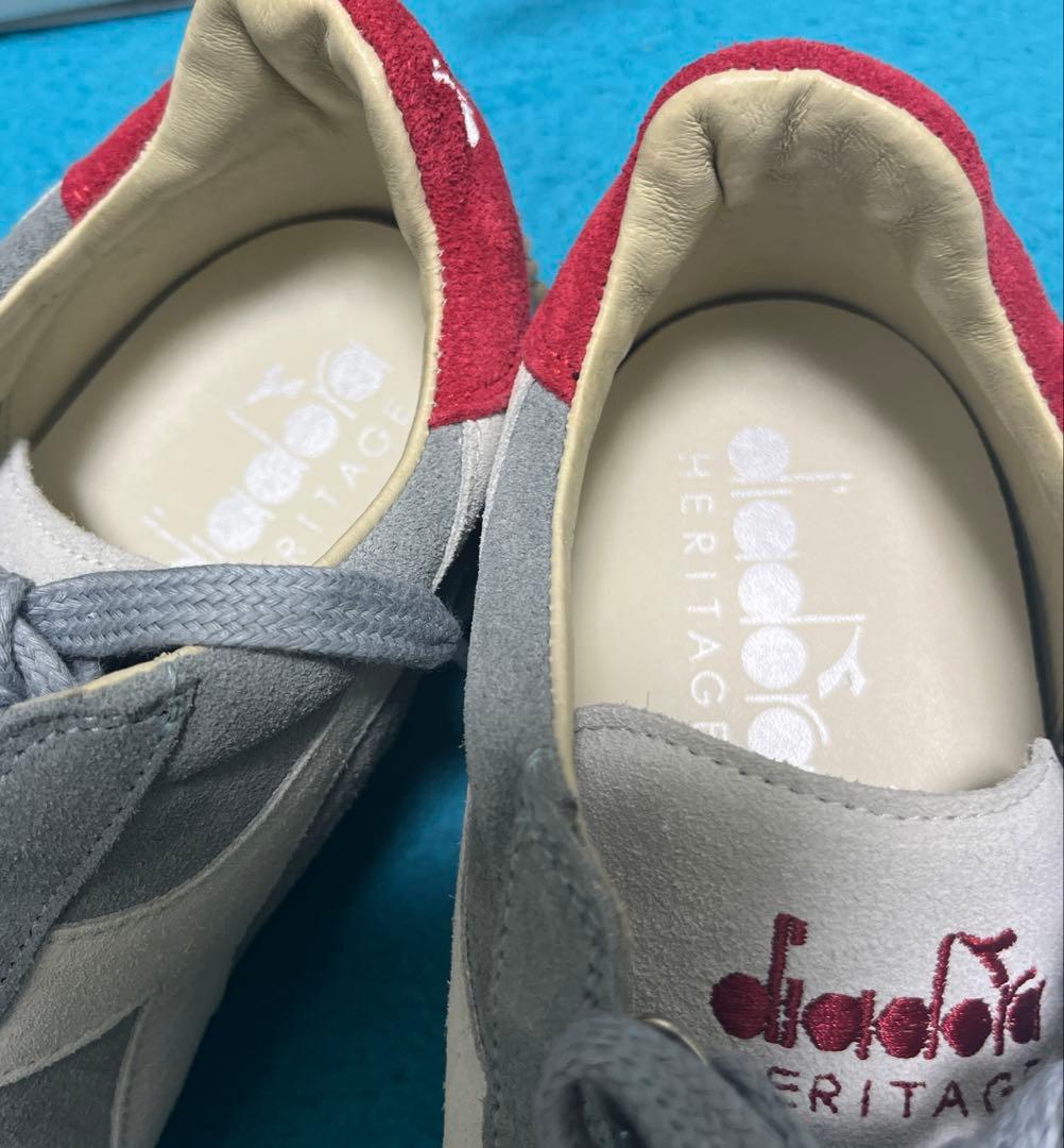diadora Heritage スニーカー グレー/レッド　イタリア