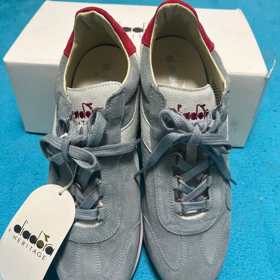diadora Heritage スニーカー グレー/レッド　イタリア