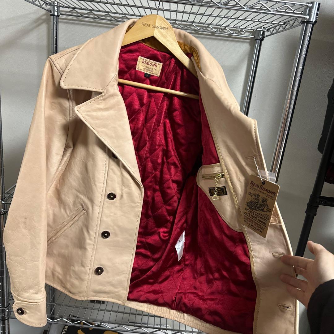 1940年代風 机车ジャケット 馬革フルベジ 1.1-1.2mm L