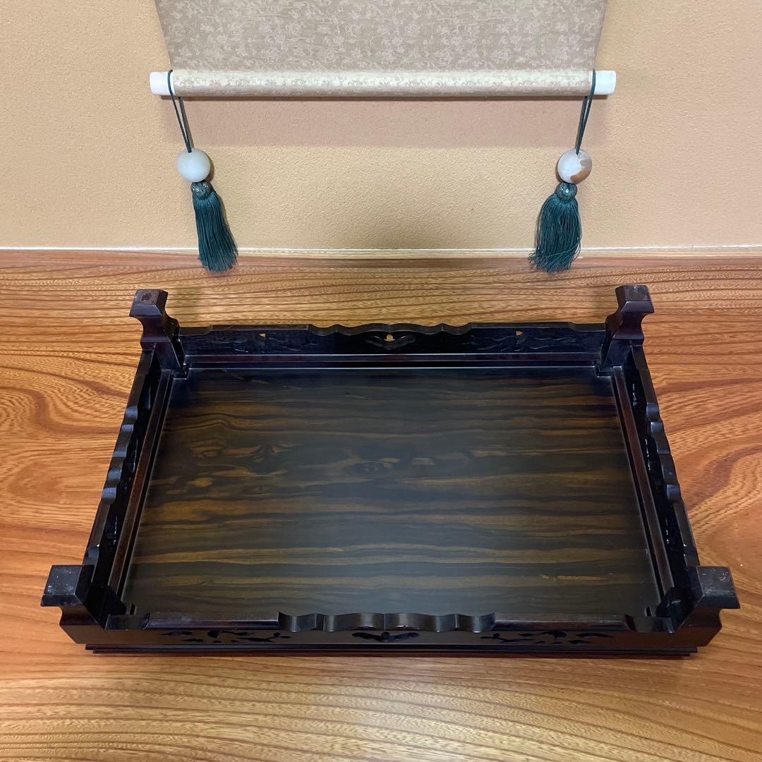 盆栽台 花台 飾り台 香炉台 花瓶台 サイドテーブル 木製 花梨材 ビンテージ