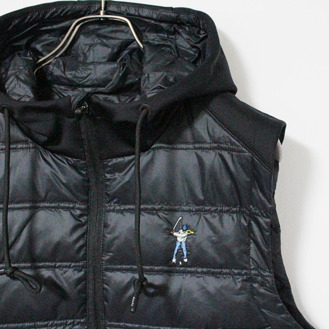 新品 イーストサイドゴルフ ジップアップ パーカーベスト Lサイズ 紺