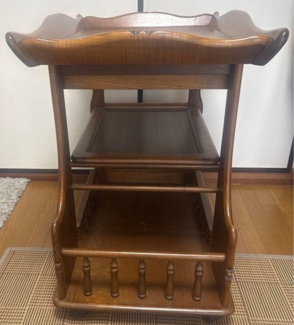 カリモク家具　キャスターワゴン