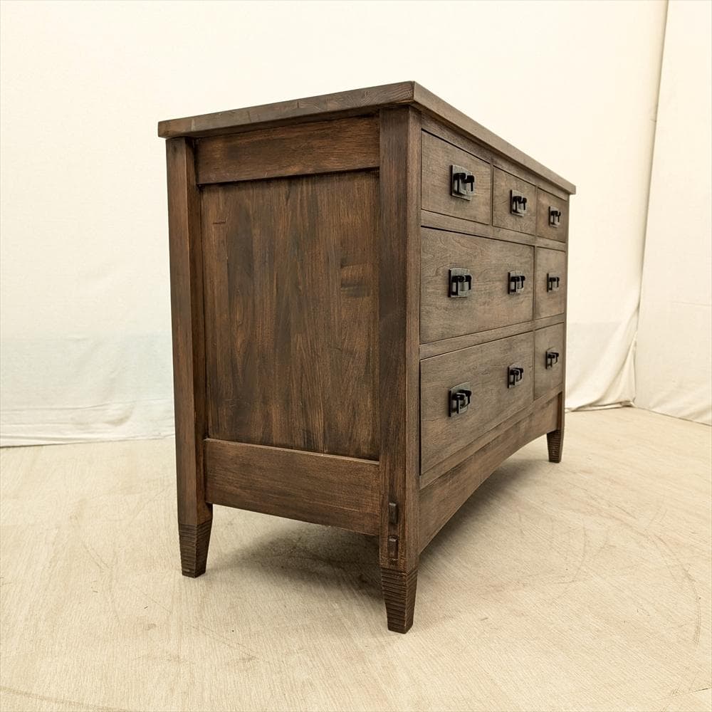 無垢　リビングチェスト　ワイドチェスト　タンス　チェスト　箪笥　ドロワー