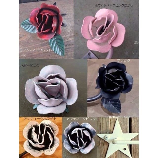 国産☆アイアン薔薇の壁飾り 180cm 鉄製 窓飾りローズ ウォールデコバラ装飾