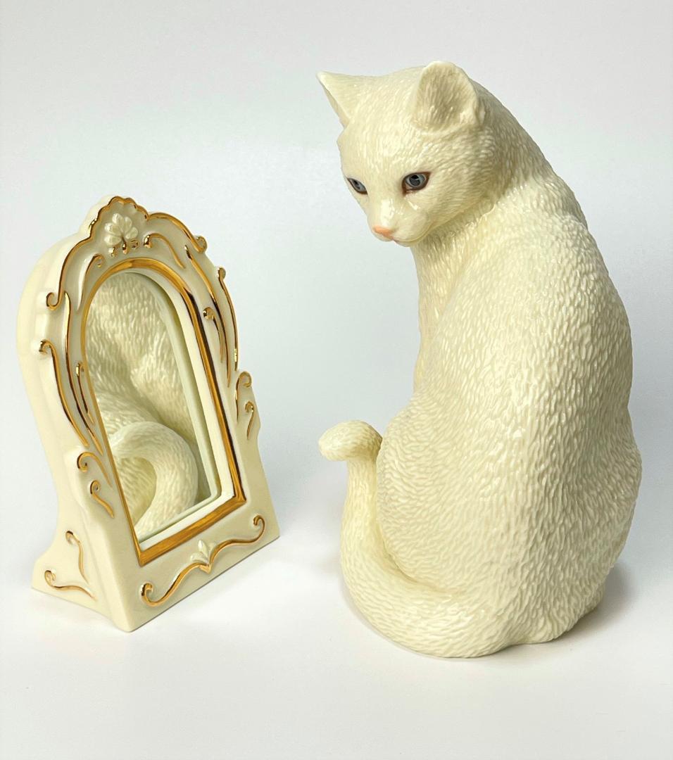 大きなサイズ レノックス 猫 フィギュリン admiration