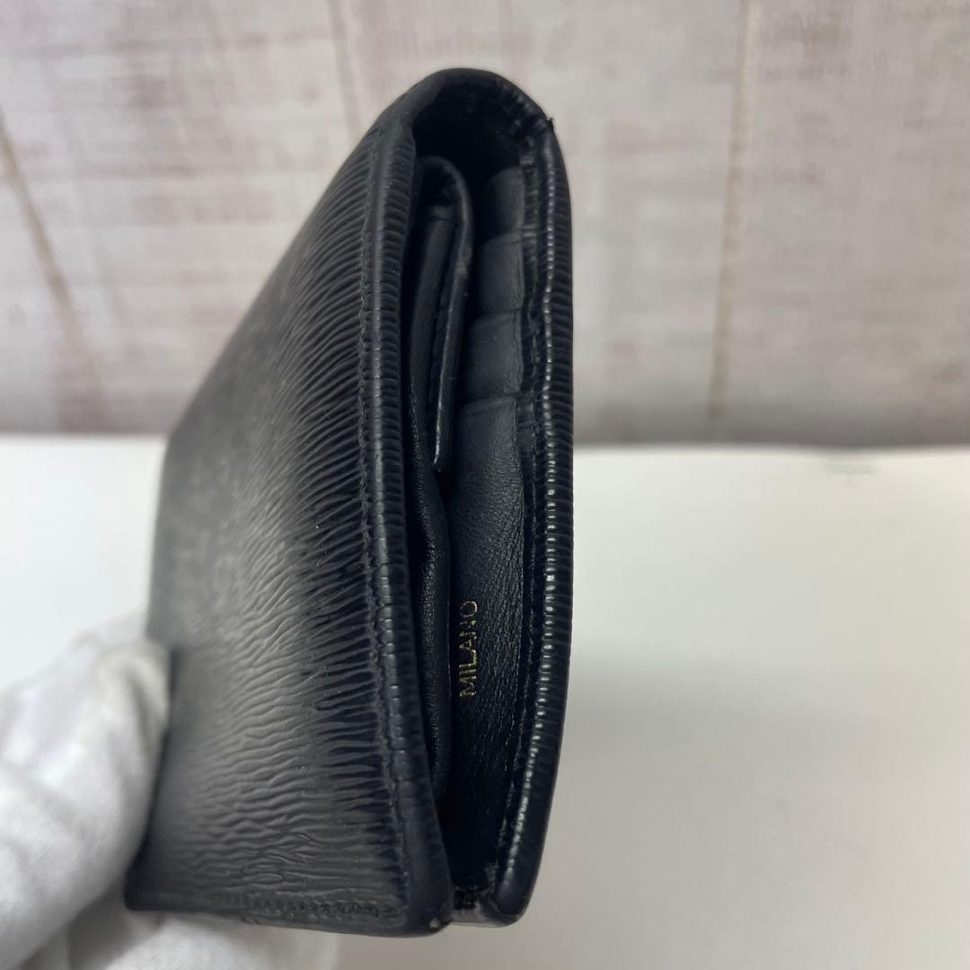 P*I様 PRADA ブラック 二つ折り財布 エピレザー