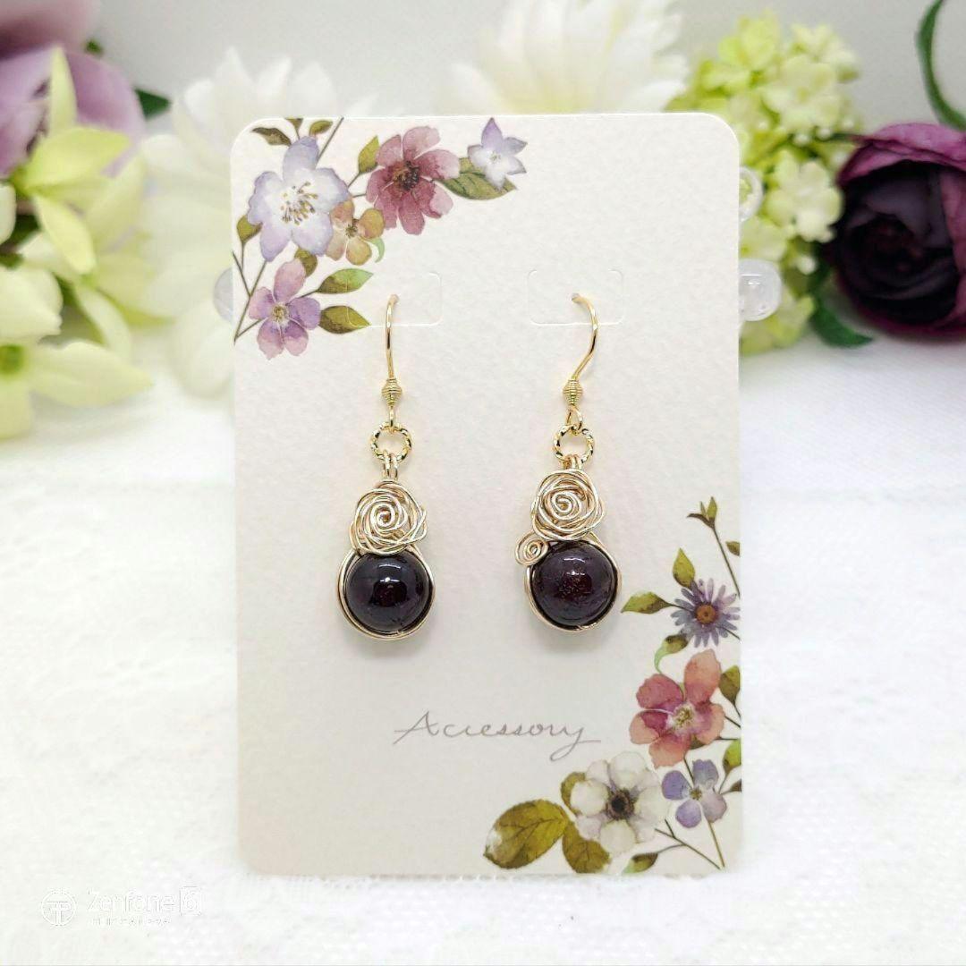 n.♡ページです♪天然石ピアス7点です♪