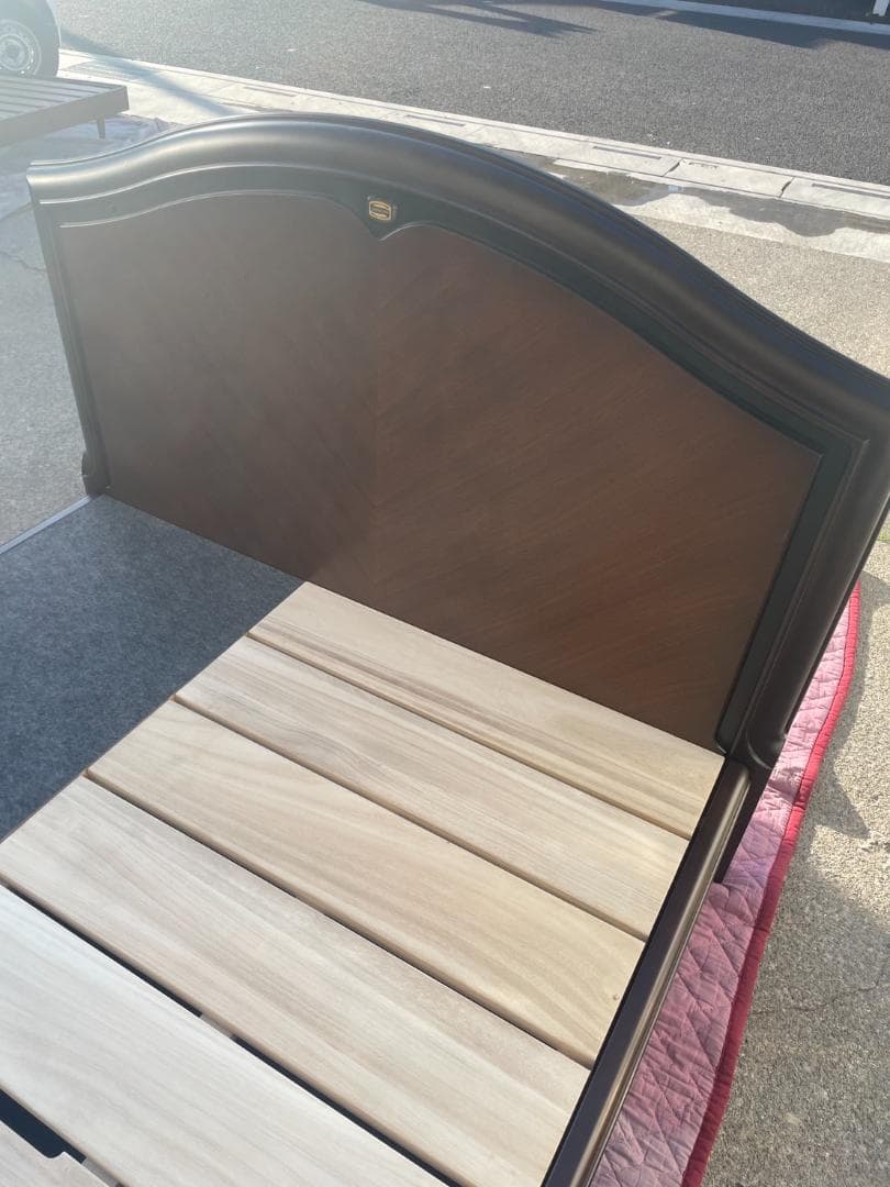 T♢918 シモンズ セミダブルベッドフレーム 引き出し付 地域限定組立送料無料