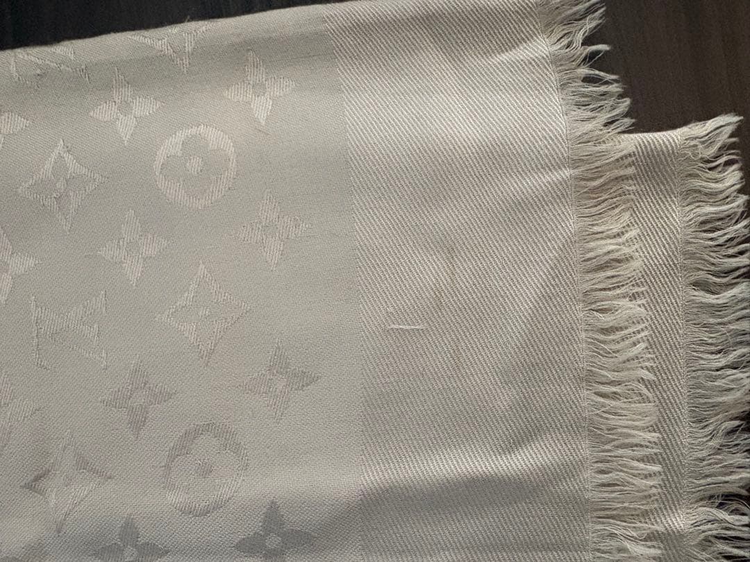 LOUIS VUITTON モノグラム　シャンパンベージュ ストール　大判