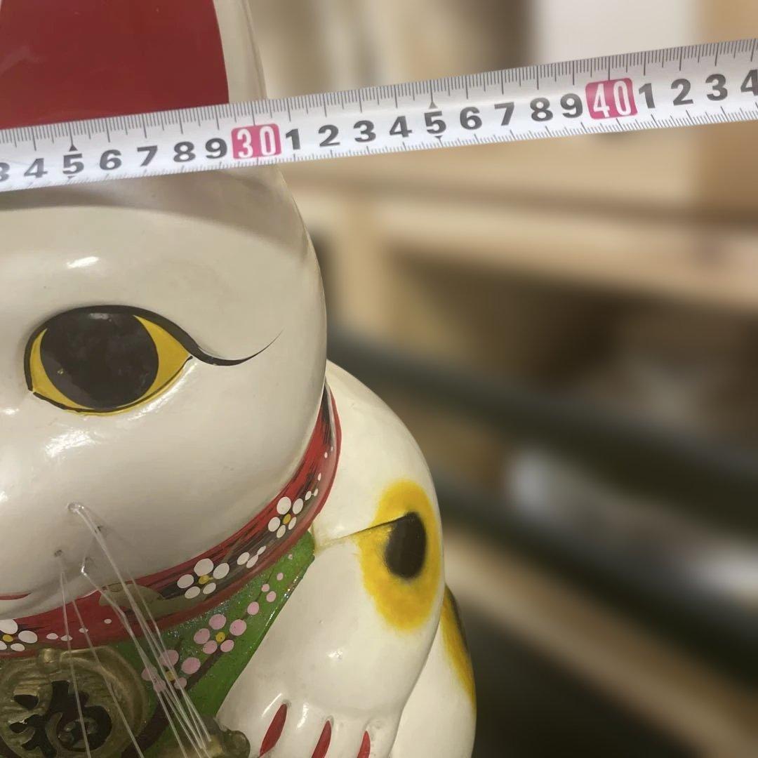 招き猫 陶器製 幸運を招く　超特大 BIGサイズ　縁起物　常滑焼招き猫