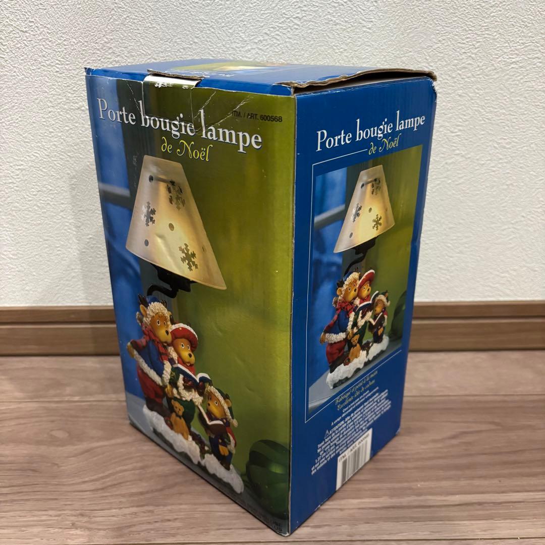 【未使用美品】 ヴィンテージ　ティーライトランプ／クリスマス トナカイモチーフ