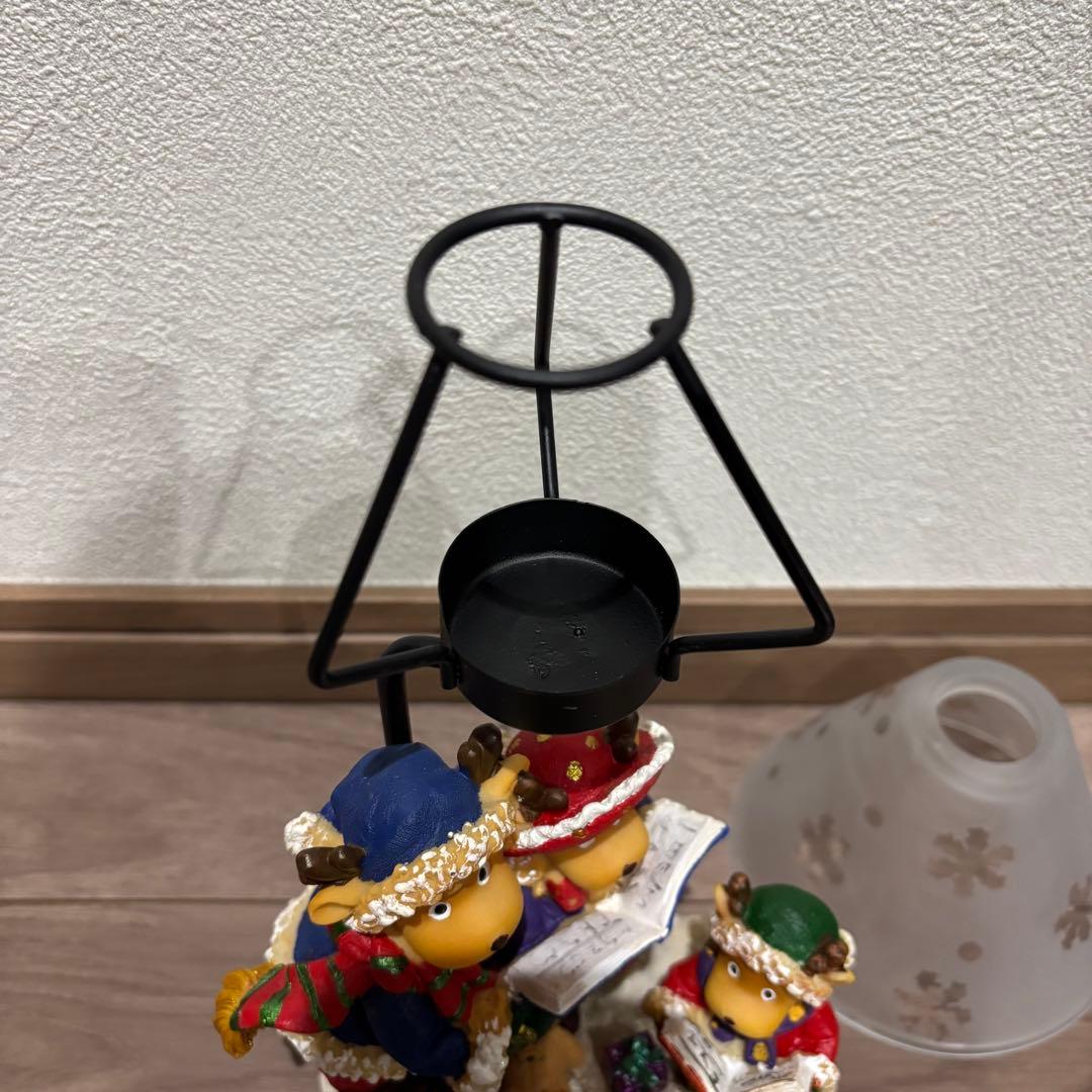 【未使用美品】 ヴィンテージ　ティーライトランプ／クリスマス トナカイモチーフ