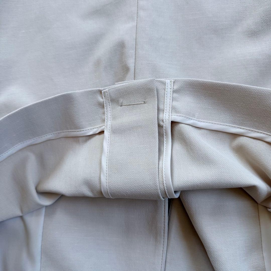 美品　プラステ　パンツスーツ　L ノーカラー　背抜き　ベージュ　セットアップ