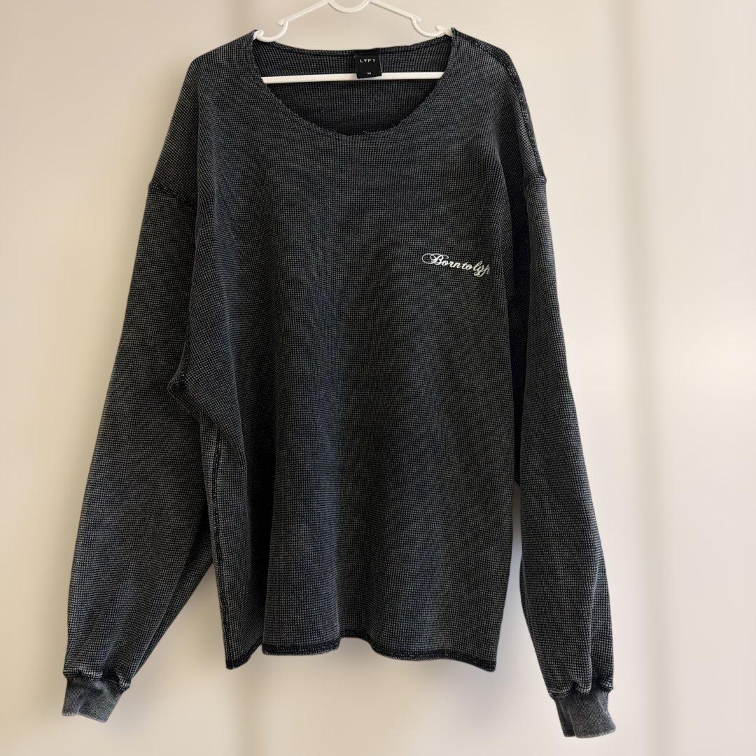 LYFT 長袖 ヴィンテージ ロング Tシャツ M ブラック