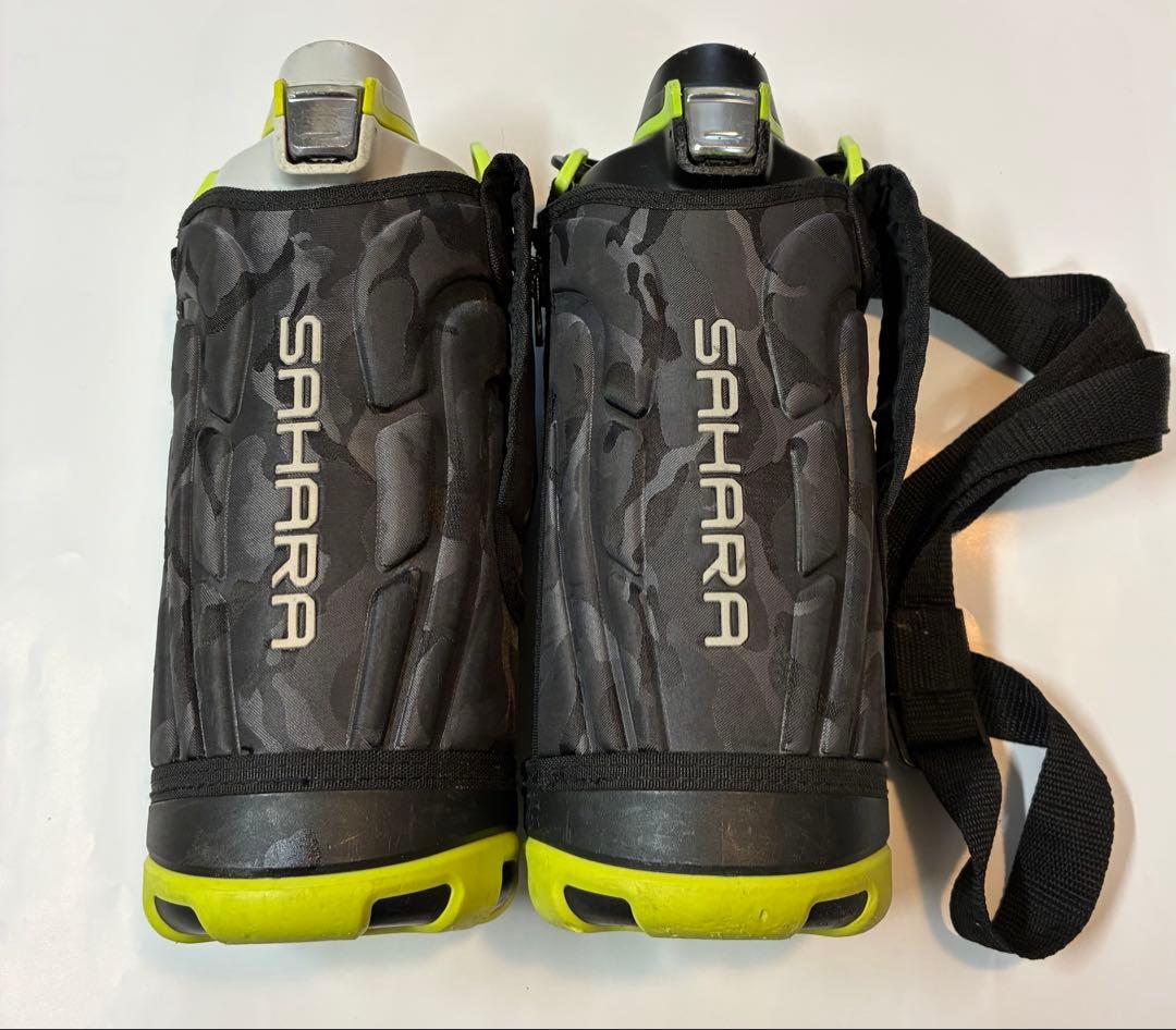 ハ*ル様 TIGER SAHARA 水筒&ポーチブラック・イエロー 1.0L 中