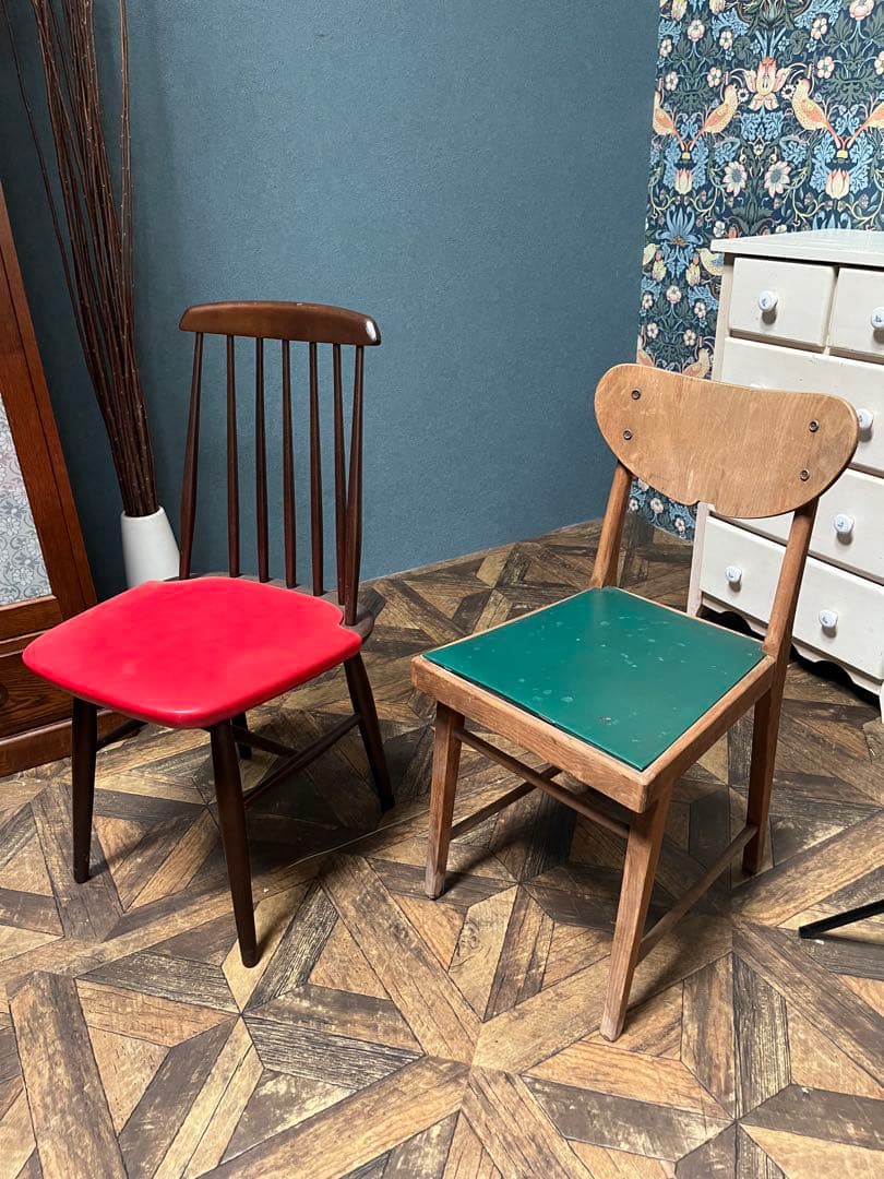 レトロチェア 椅子 当時物 昭和レトロ インテリア アンティーク レトロポップ
