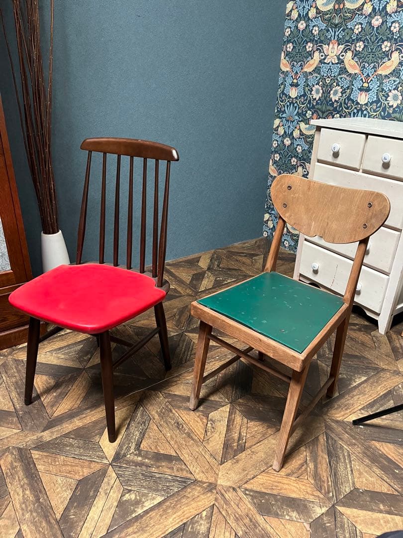 レトロチェア 椅子 当時物 昭和レトロ インテリア アンティーク レトロポップ