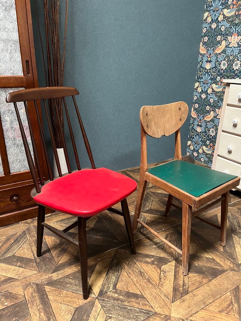 レトロチェア 椅子 当時物 昭和レトロ インテリア アンティーク レトロポップ