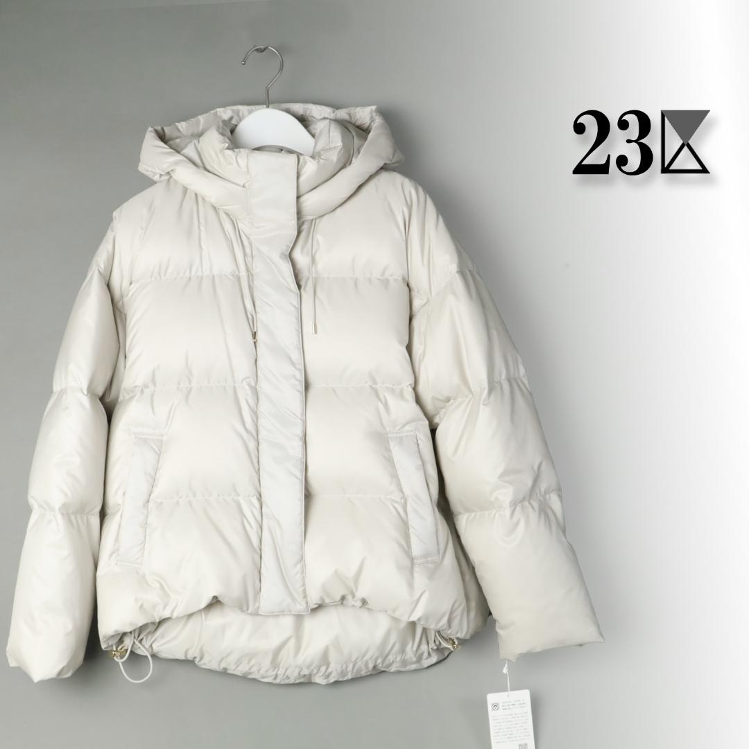 876 新品 今季 23区 ショート ダウコート ダウン ジャケット32 P5