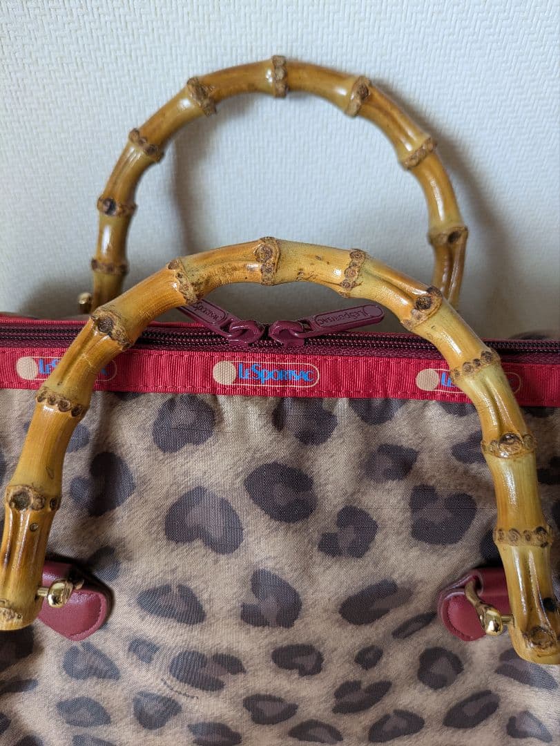 【美品】LeSportsacバンブーボストンバッグ
