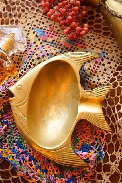 VINTAGE FISH ASHTRAY 真鍮 ヴィンテージ 熱帯魚