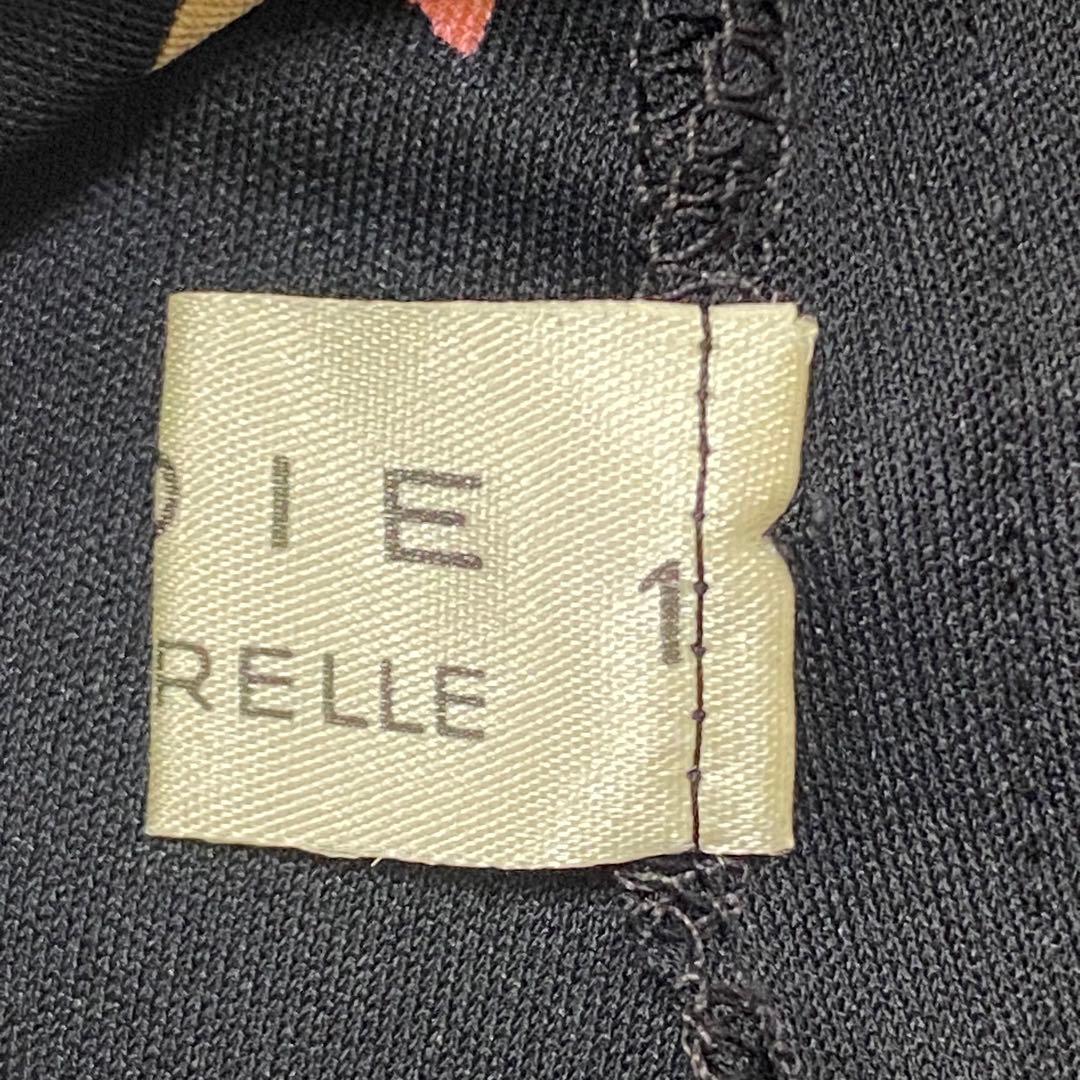 LEONARDレオナール　ハイネック　ロングワンピース　シルク