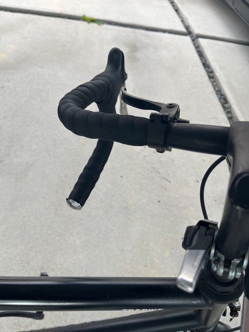 直接引き取り　ミニベロ ブラック ドロップハンドル　ロードバイク