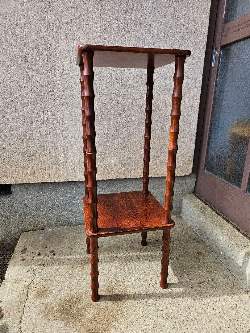 ジャパンヴィンテージ 木製の飾り台 花台 棚 オープンラック シェルフ