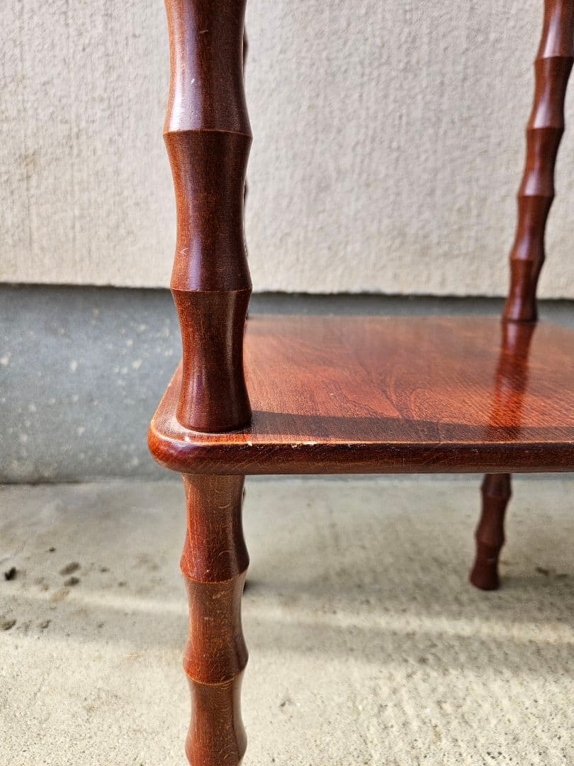 ジャパンヴィンテージ 木製の飾り台 花台 棚 オープンラック シェルフ