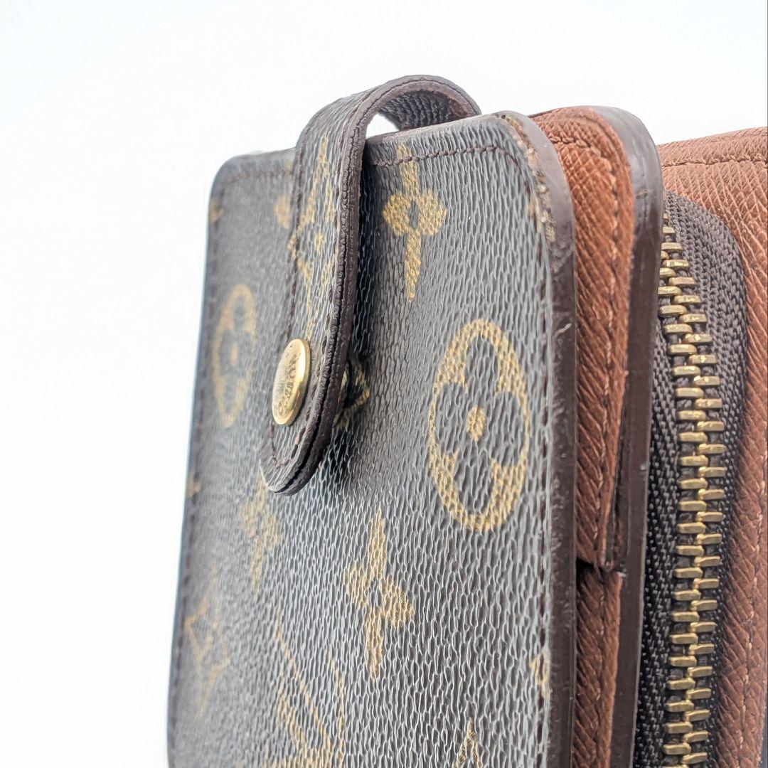 ルイヴィトン LOUIS VUITTON モノグラム コンパクトジップ 二つ折り