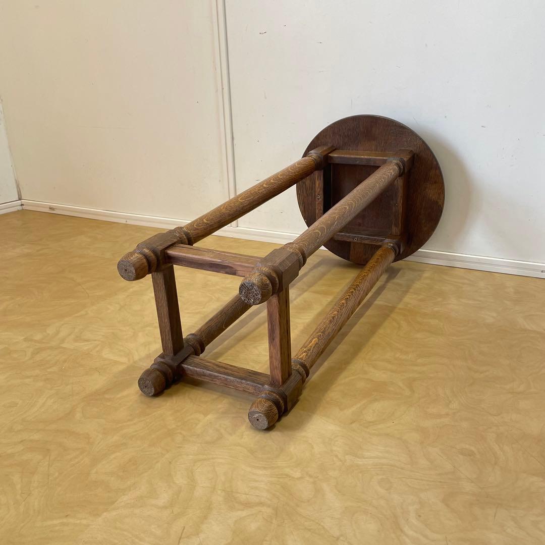 オーク材 フラワースタンド 花台 サイドテーブル コンソール アンティーク