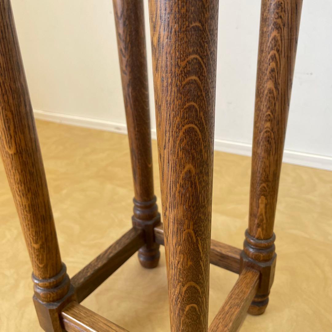 オーク材 フラワースタンド 花台 サイドテーブル コンソール アンティーク