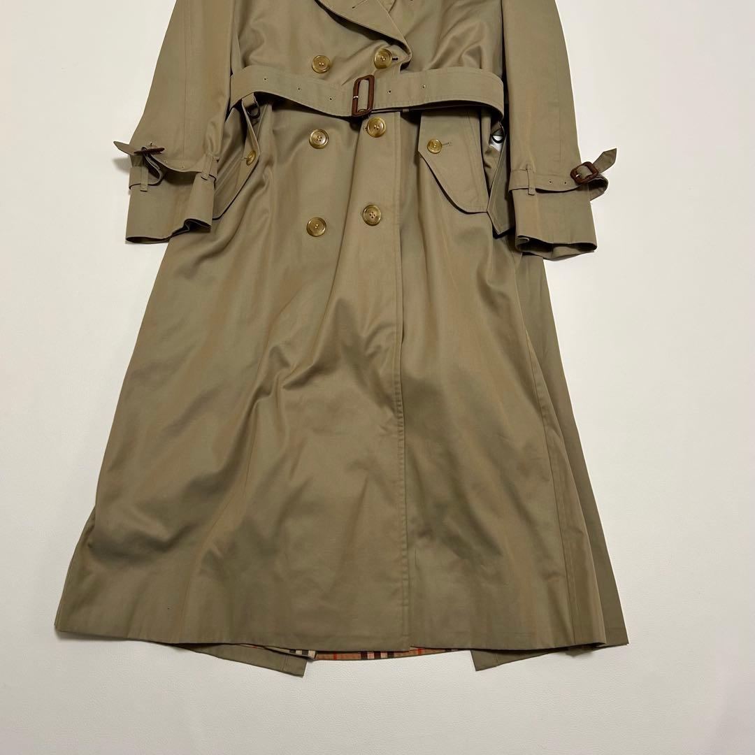 バーバリー ダブル トレンチコート ライナー ノバチェック ベルト11
