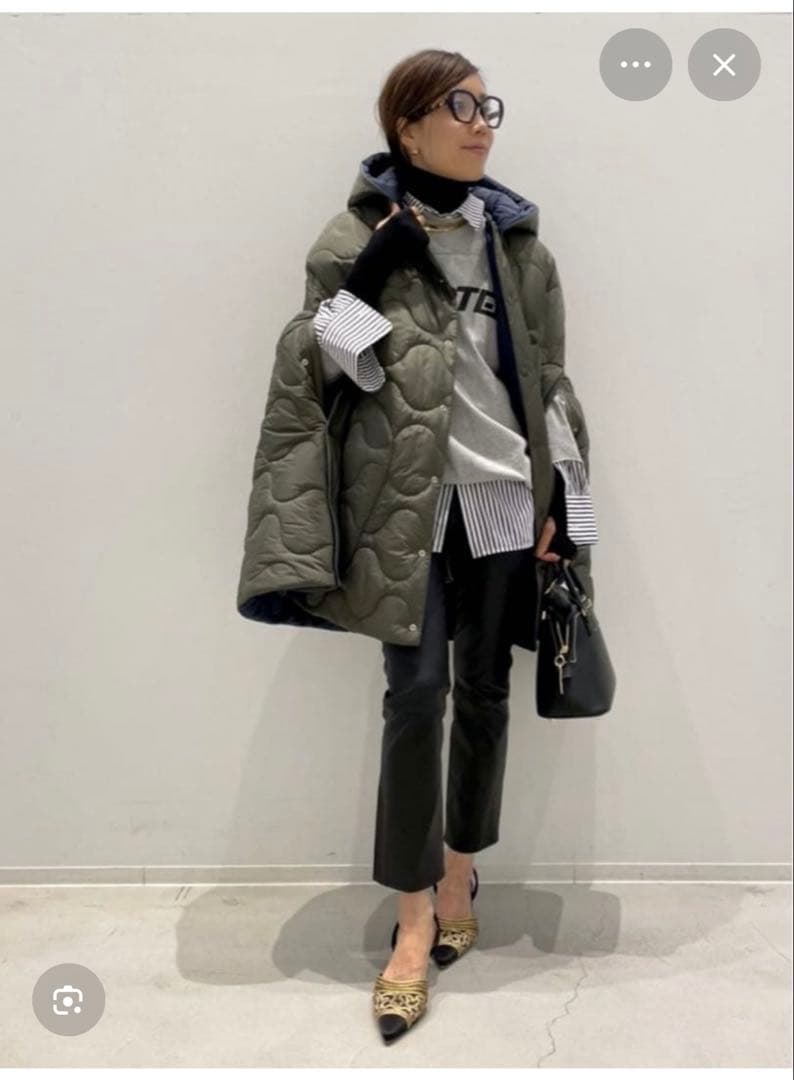 MADISONBLUE キルティングポンチョ　01