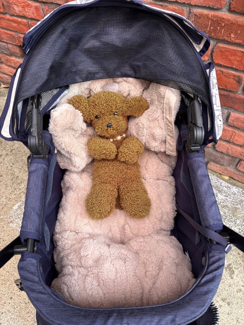 PEANUTS スヌーピー ペットカート ネイビー