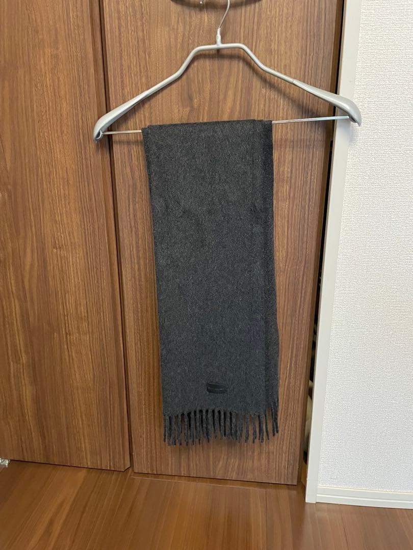 【美品】SAINT LAURENT グレー カシミア　マフラー