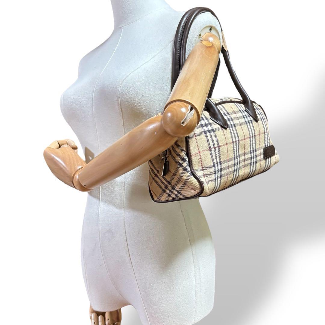 美品　BURBERRY バーバリー　ハンドバッグ　ノバチェック　ベージュ　250