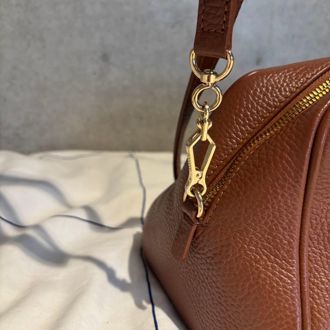 クリスチャン ヴィラ CHRISTIAN VILLA レザーボストンバッグ　茶色