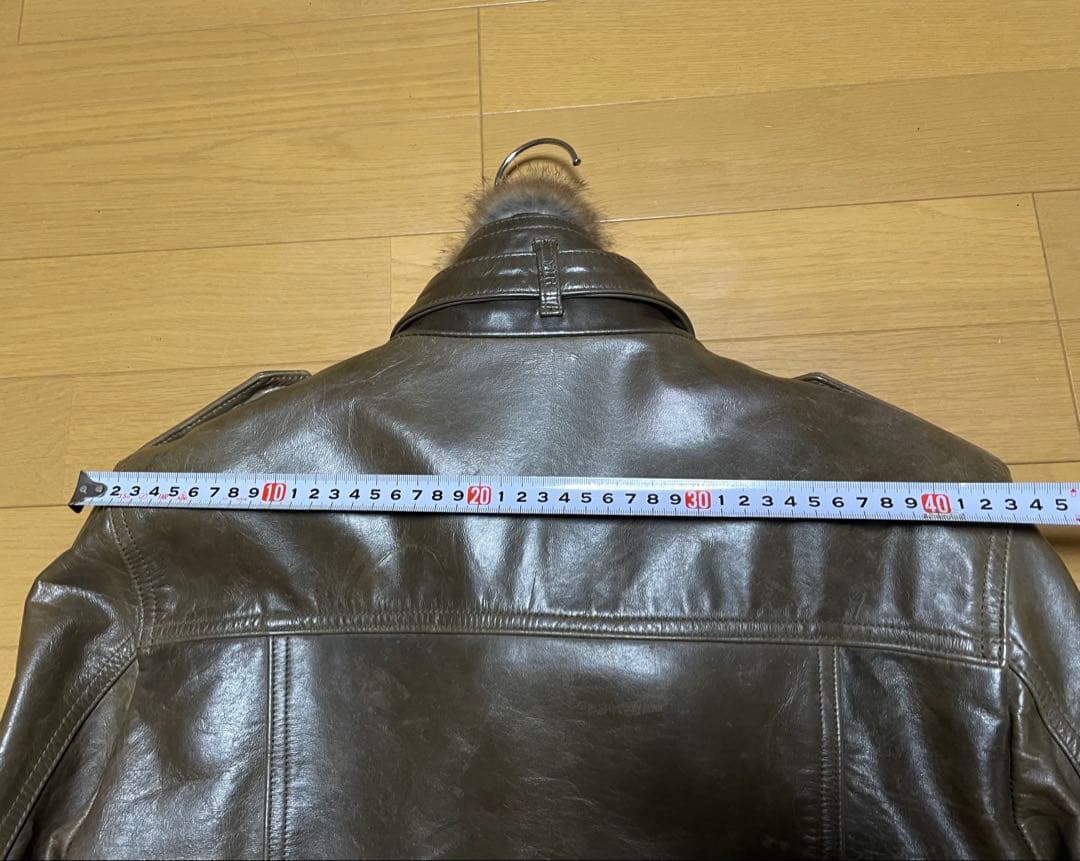高級感 ホースハイド 本革 ジャケット ミリタリー リアルファー