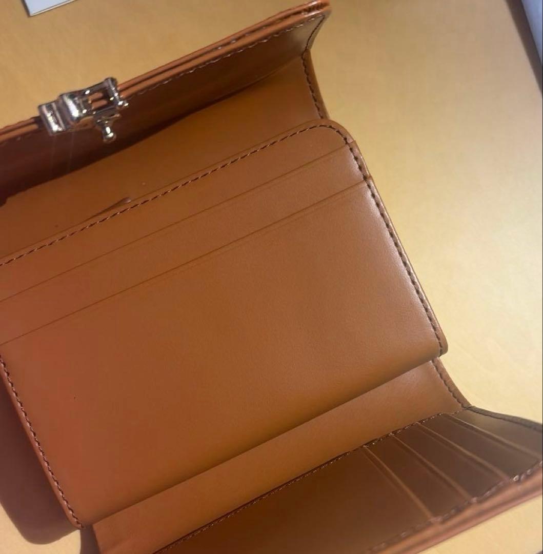 アニエスベー 三つ折り財布　Agnes b. 天然皮革