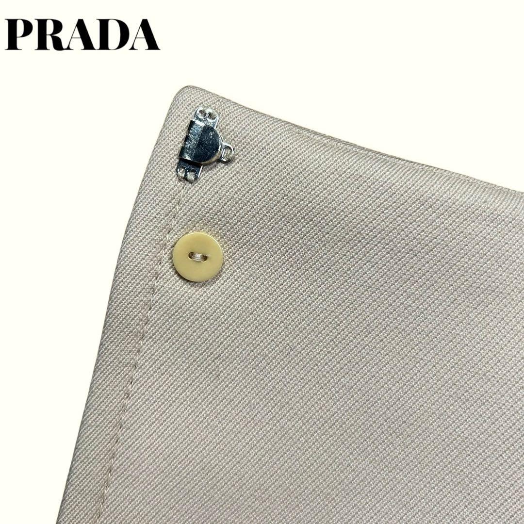 【美品】プラダ　ラップスカートサイズ装飾ベルトヴァージンウールサイズ36 S
