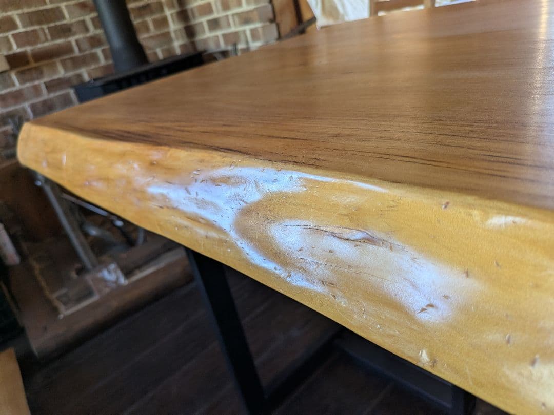 nn【脚のみ】ケヤキ／木製ダイニングテーブル脚