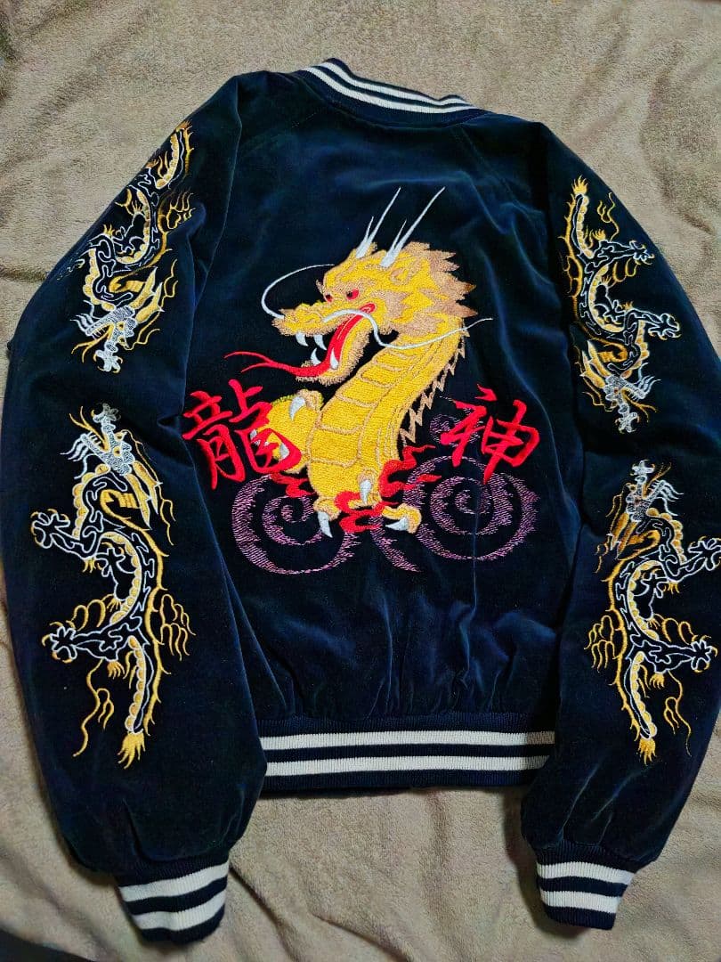 Jungle Storm 日本 限定 別珍 龍刺繍 スカジャン unisex