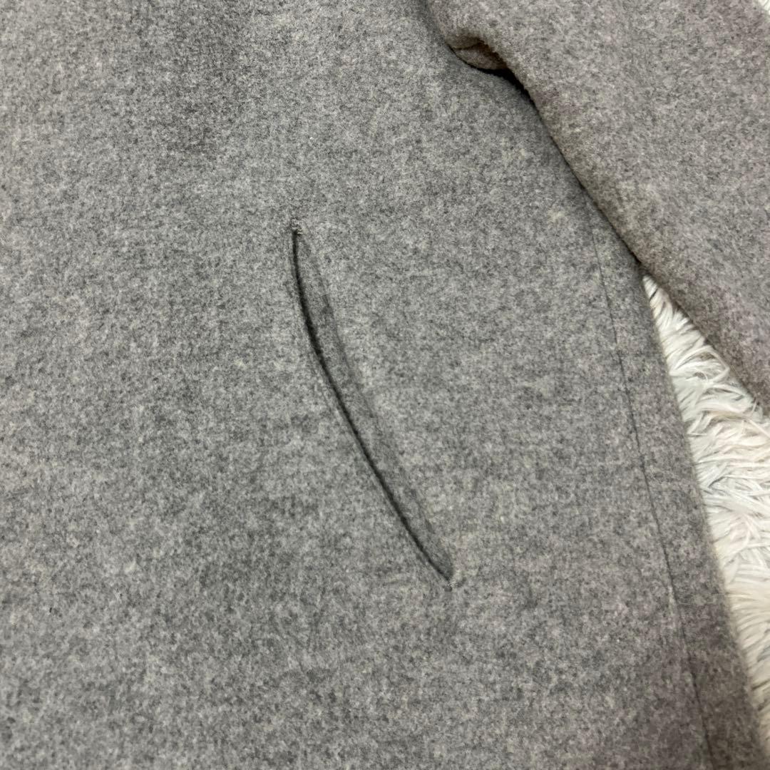 【美品】mint designs バックジップロングコート ブルーライン 2