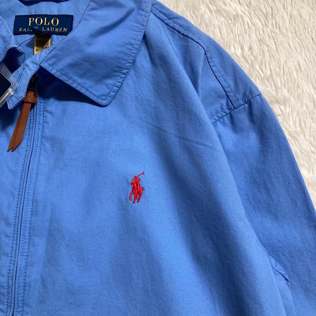未使用タグ付 ポロラルフローレン ドリズラージャケット ポニーロゴ コットン